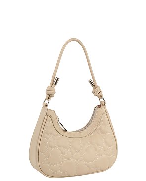 Heart Quilted Shoulder Bag