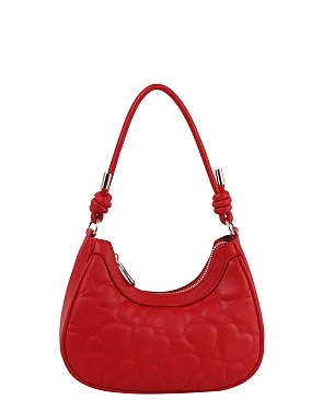 Heart Quilted Shoulder Bag