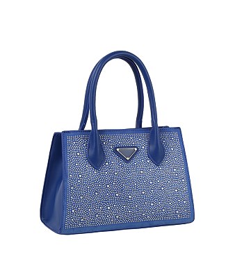 Rhinestone Covered Top Handle Satchel