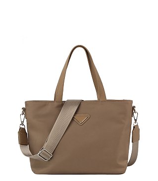 Nylon Daily Tote Bag With Detachable Strap