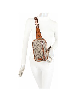 Teddy Bear Monogram Sling Bag