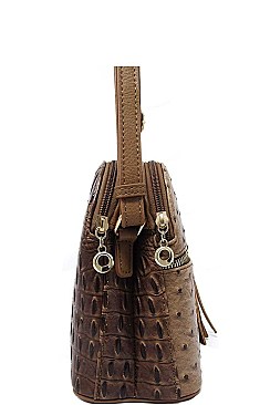 FASHION DOUBLE TASSEL CROSSBODY BAG