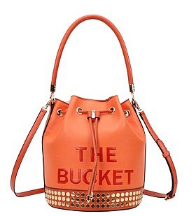 Studded "The Bucket" Draw String Hobo -Shoulder Bag