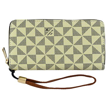 Monogram Zip Around Wallet Wristlet