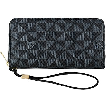 Monogram Zip Around Wallet Wristlet