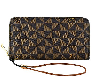 Monogram Zip Around Wallet Wristlet