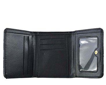 PM Monogram Kiss Lock Tri-fold Wallet