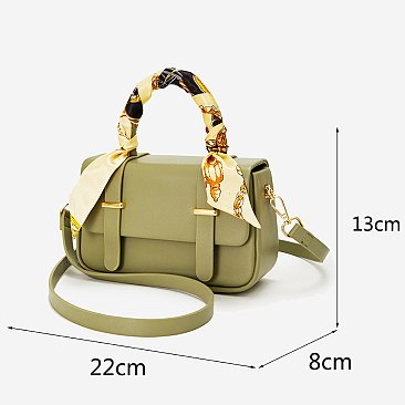 Scarf Top Handle Satchel 2-in-1 Set