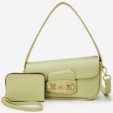 Fashion Top Handle Shoulder Bag 2-in-1 Set