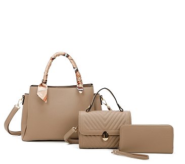 3 in 1 Fashion Satchel Bag Set