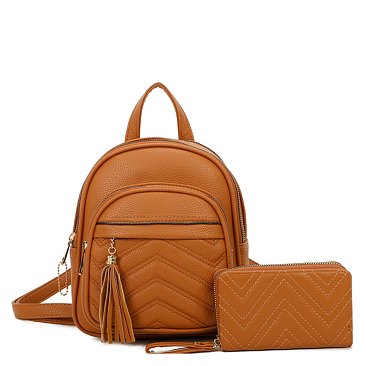 Quilted Classic Backpack 2-in-1 Set