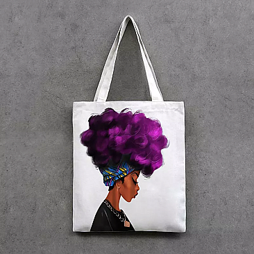 African American Woman Design Tote Bag