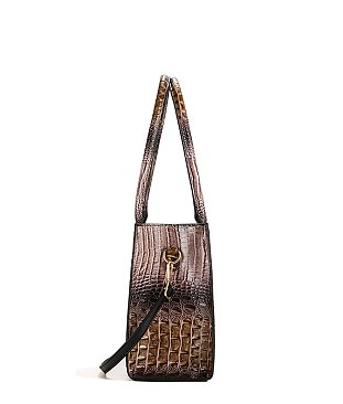 Tie-dyed 2 in 1 Croc Top handle Satchel-Crossbody Bag