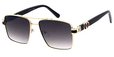 Pack of 12 Unisex Aviator Sunglasses With Gold Metal Frames