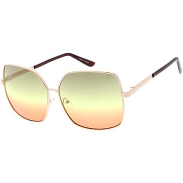 Pack of 12 Square Wavy Edge Sunglasses