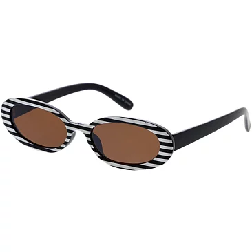 Pack of 12 SKINNY OVAL RETRO FASHION SUNGLASSES SET