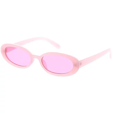 Pack of 12 SKINNY OVAL RETRO FASHION SUNGLASSES SET