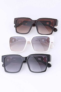 Pack of 12 LINK TEMPLE SQUARE FASHION SUNGLASSES SET