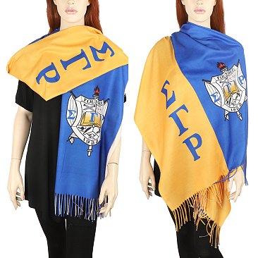 FASHIONABLE SIGMA GAMMA RHO GREEK SORORITY SCARF