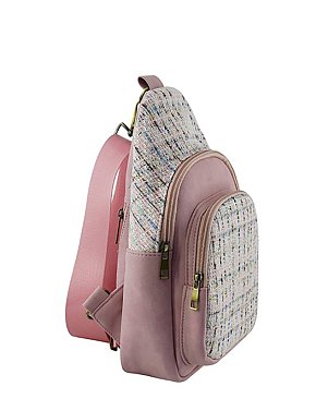 Tweed Sling Bag Backpack