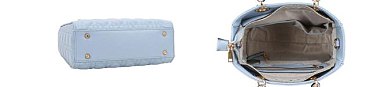 2-IN-1 Large Size Quilted Satchel Wallet Set