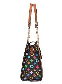 3 IN 1 Colorful Monogram Shoulder Bag Crossbody + Wallet Set