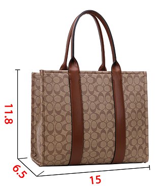 2-IN1 Oval Print Tote / Satchel W Wallet Set