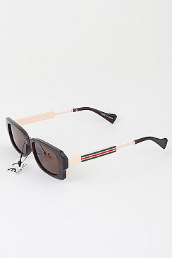 Pack of 12 Luxury Stripe Oval Sunglasses