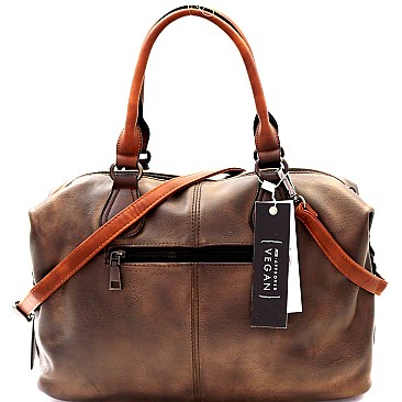 Brushed Texture 2 Way Boston Satchel MH-WS19174