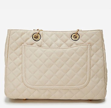 Quilted Classic Shoulder Bag 2-in-1 Set