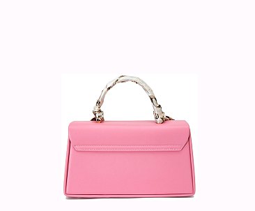 2 In 1 Fashion Colorblock Satchel with Wallet