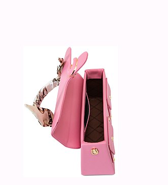 2 In 1 Fashion Colorblock Satchel with Wallet