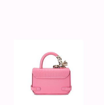 2 in 1 Fashion Scarfed Colorblock Twist Lock Flap Satchel with Wallet