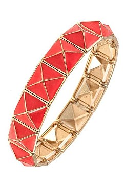 SQUARE PYRAMID LINK BRACELET