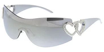 Pack of 12  HEARTS Rimless Polarized sunglasses