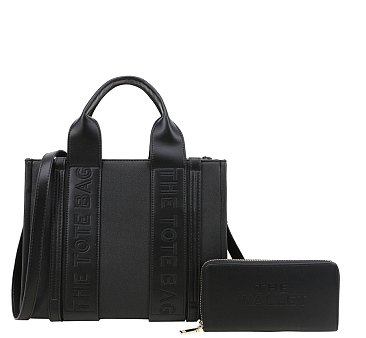 Fashion  "The Tote Bag" Handbag + Wallet Set