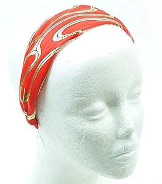 Fabric Print Headband -Pack Of 12