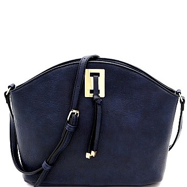 Knot and Hardware Accent Cross Body Shoulder Bag