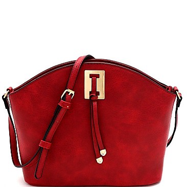 Knot and Hardware Accent Cross Body Shoulder Bag