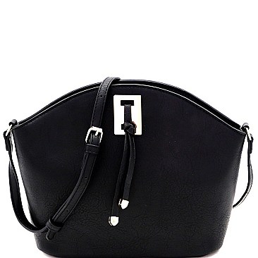 Knot and Hardware Accent Cross Body Shoulder Bag