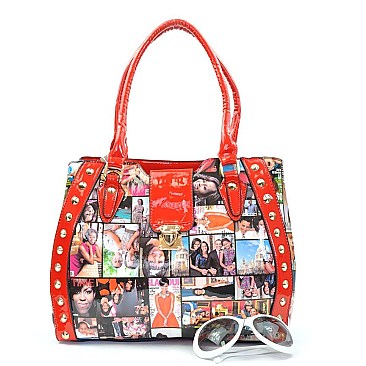 Obama Satchel Studded Handbag