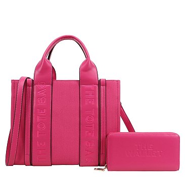 Fashion  "The Tote Bag" Handbag + Wallet Set