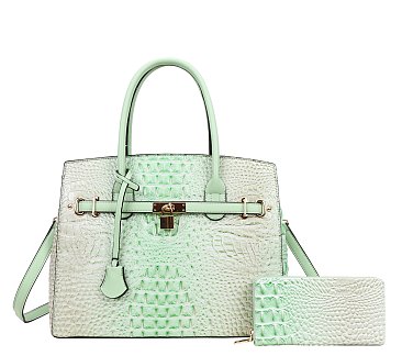 wholesale croc mint color bags