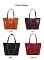 Genuine Leather Smooth Tote Bag