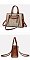 Canvas Boxy Style Tote-Crossbody Bag