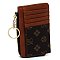 Fashion CM Monogram Card Holder Keychain Wallet