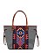 Native American Tribal Aztec Printed Canvas 3-in-1 Shopper