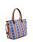 Native American Tribal Aztec Printed Canvas 3-in-1 Shopper