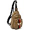 Trendy Queen Bee Stripe Sling Backpack