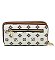 CM Monogram Double Zip Around Clutch Wallet Wristlet